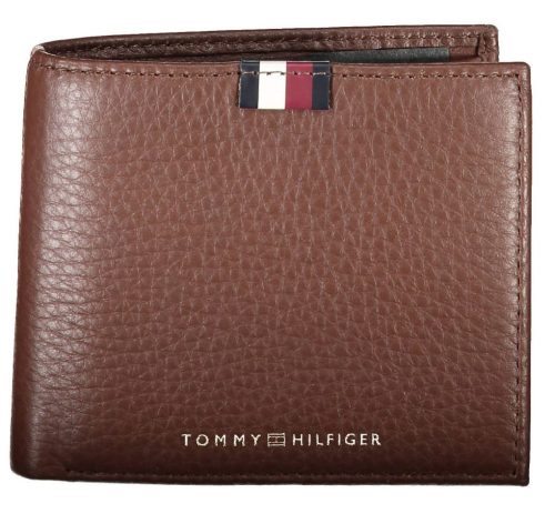  Kožená pánska peňaženka Tommy Hilfiger hnedá 12 x 10 cm