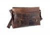  GreenLand Classic unisex kožená taška cez rameno, bočná taška 36 x 26 cm