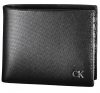  Čierna kožená peňaženka Calvin Klein, pánska RFID 11 x 9 cm