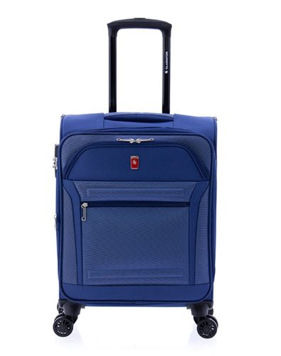  Rozšíriteľný kabínový kufor Gladiator Siroco blue s mäkkou strechou 55 cm