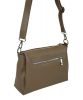  Maxmoda Cara malá dámska taupe kožená kabelka, taška cez rameno 27 × 17,5 cm