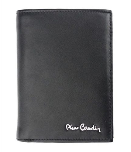  Pierre Cardin čierna, pánska kožená peňaženka, RFID 9,5 × 12,5 cm