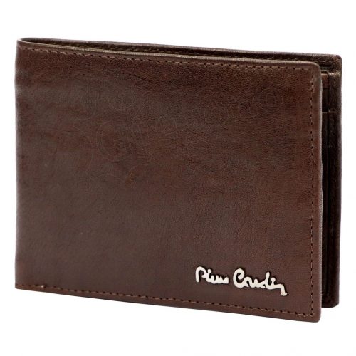  Pierre Cardin čierny kožený držiak na karty 10 × 7,5 cm