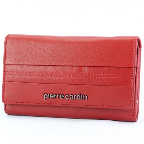  Pierre Cardin modrá dámska kožená peňaženka 16 × 9,5 cm