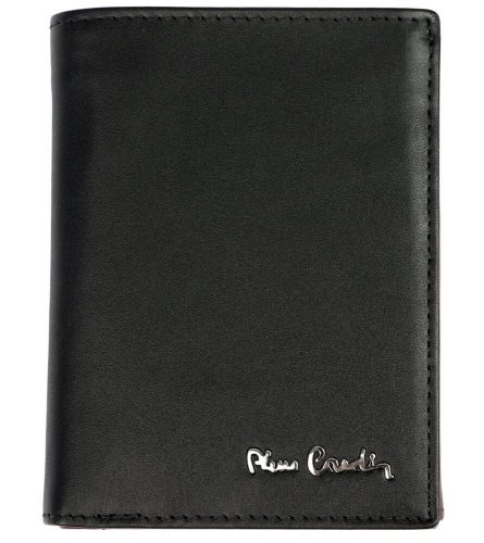  Pánska kožená peňaženka Pierre Cardin, čierna, RFID 10 × 13 cm