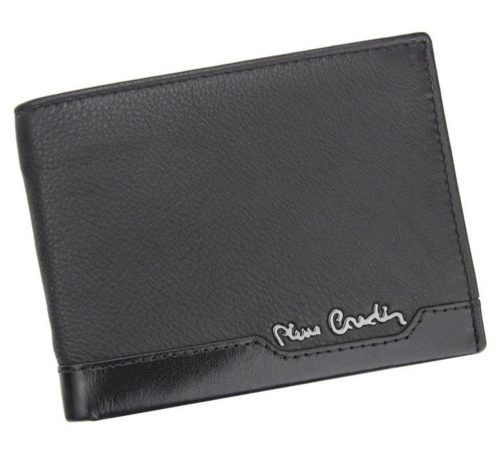  Pierre Cardin čierna pánska kožená peňaženka 12,5 × 9,2 cm