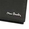  Pierre Cardin čierna pánska kožená peňaženka, RFID 12 × 9,5 cm