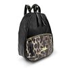  Dámsky batoh Zellia black animal print 33 × 25 cm