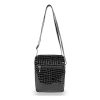  Dámska bočná kabelka Zellia black croc vzor 21 × 18 cm