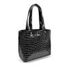  Dámska kabelka Zellia Zvn24007 Black Lacquer - Croc -