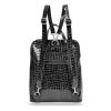  Dámsky batoh Zellia Z524 Black Lacquer - Croc -